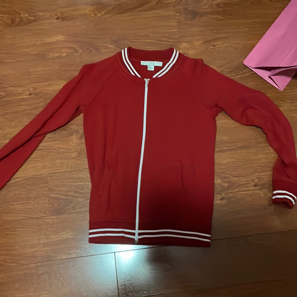 Forever 21 zipped red sweater.